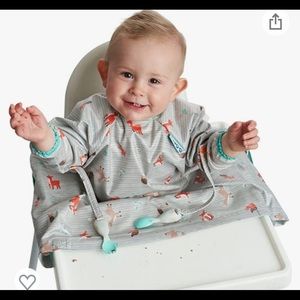 Coverall baby feeding bib
